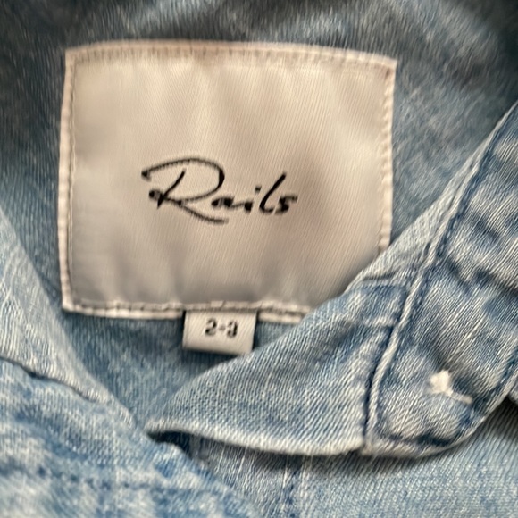 Rails Toddler Girl Soft Button Down Sz 2/3! - Picture 2 of 4
